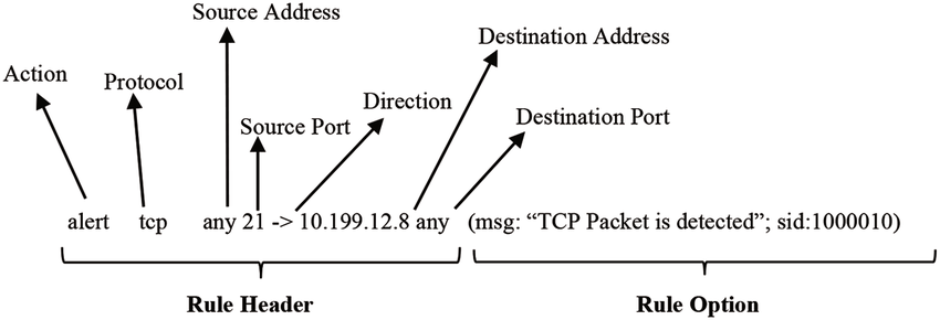 Snort rule syntax
